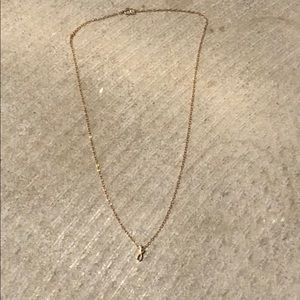 Rose Gold “J” Initial Necklace